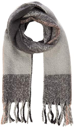 Pieces NOS Pcellie Long Scarf Noos Bufanda, Gris (Dark Grey Melange Dark Grey Melange), Talla Única para Mujer