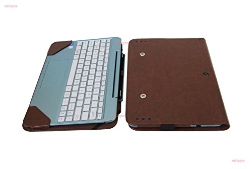 mCoque hohe Qualität PU Ledertasche für 10,1″ ASUS Transformer Book T100HA (einschließlich eines separaten Tastatur-Kasten) – Braun - 3