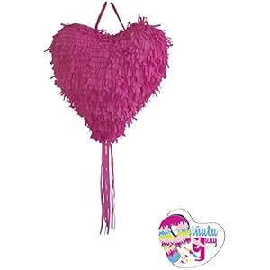 Pinata Herz. 3D. Piñata Hochzeit. Piñata-jähriges Bestehen. (Optionaler Stick)