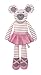 Produktbild Organic Farm Buddies Plush Toy, Ballerina Mouse by Apple Park