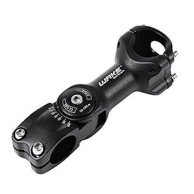 FOMTOR Vélo réglable Potence 31,8 mm 0 ~ 60 degrés Fomtor Guidon Potence réglable pour vélo de montagne Route MTB (31.8 mm X 110 mm, Noir)