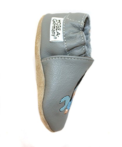 HOBEA-Germany Weiche Leder Krabbelschuhe Babyschuhe Lauflernschuhe Der kleine Maulwurf Pauli in verschiedenen Designs, Jungen und Mädchen - 3