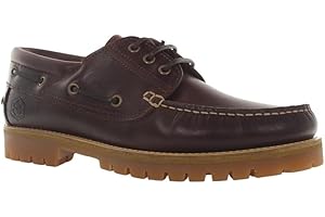Lumberjack SMF3314-001 Mocassino Barca Stringato Pelle Brunello