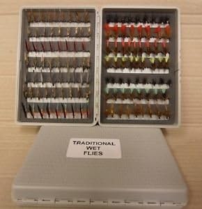 UFS Fishing Fly Box Selection Traditional Wet Flies