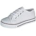 C4-Infants Lace Up Canvas Pump Shoes With White Laces - 26 (UK-8) White