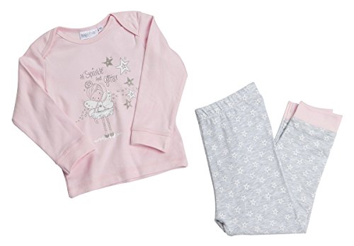 BABYTOWN Baby Girl New 2 Piece Pyjama Set Top Bottoms Fairy Nightwear Toddler