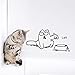 Produktbild HAJKSDS Wandtattoos Wandbilder Links Rechts DIY Katze Benötigen Lebensmittel Wohnkultur Wandaufkleber Schöne Küche Pet Store Auto Aufkleber Für Kinderzimmer