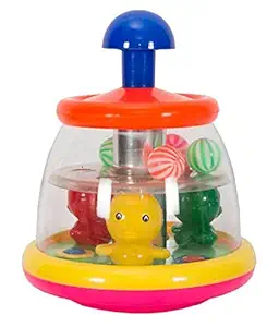 Plutofit Push and Spin Spinner Toy for Infant Kids