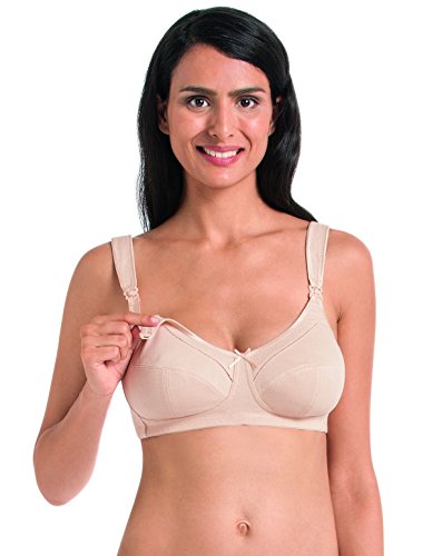 Anita Maternity 5055-753 Women's Miss Cotton Desert Nude Cotton Non-Wired Maternity Nursing Bra 75G