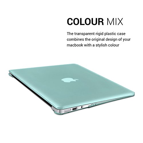 kwmobile Crystal Hülle für Apple MacBook Air 13″ (ab Mitte 2011) Hard Case – dünne durchsichtige transparente Schutzhülle Cover Tasche Mintgrün Transparent - 4
