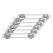 Dreambaby Multi-purpose Latch (Pack Of 6, Silver colour)