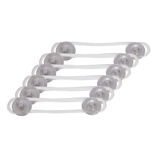 Dreambaby Multi-purpose Latch (Pack Of 6, Silver colour)