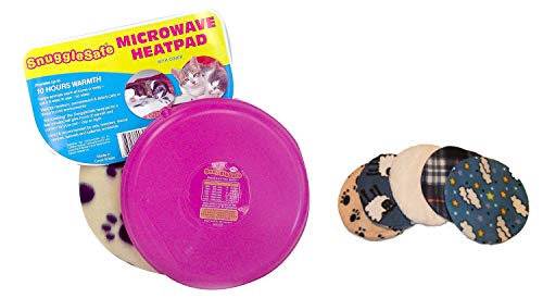 Snuggle Safe - Almohadilla térmica para microondas para Mascotas con 2 Fundas de Forro Polar