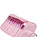 Soft Professional Beautiful 8pcs Makeup Brushes Cosmetic Make Up Brush Set Kit Foundation with Pink Faux Leather Pouch Bag Case