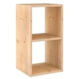 Massivholz Europa & Natur Ablagegestell 2 Cubes, Holz, 36.8 x 33 x 70.8 cm