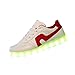 Produktbild Herren/Damen Sneaker,Herren/Damen Sneaker, 2018 heiß Verkauf Mode Leuchtende Freizeitschuhe für Paare Unisex Licht schnüren LED-Lade Sneaker USB Licht Sportschuhe (36, Rot)
