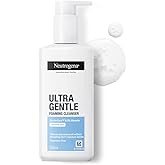 Neutrogena Ultra Gentle Foaming Cleanser 200 ml | Glycerin | Face Wash for All Skin Types including Sensitive Skin | 6X Gentl