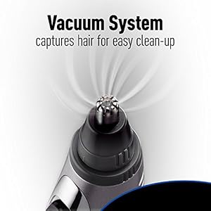 Panasonic Nose Hair Trimmer and Ear Hair Trimmer ER430K, Vacuum Cleaning System, Men's, Wet/Dry, Battery-Operated - Image 5