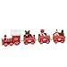 Produktbild happy event Weihnachtsschmuck | Weihnachtswald Kleiner Zug | Kinderkindergarten Festliches Spielzeug (Rot)