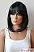 PRETTYSHOP Fashion Lady Wig Short Hair BOB PAGE Heat-Resistant Likes Real Human Hair (jet black)