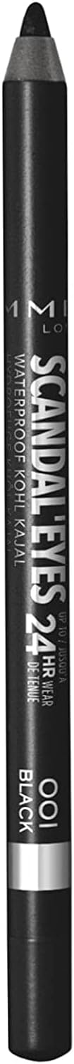 Rimmel London Scandaleyes Waterproof Khol Kajal Liners Tono 1, 1.3g - 1 unidad