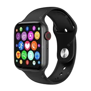 W26 Plus 1.75 inches Infinite Screen 44 mm Bluetooth Call ECG Temperature Waterproof Level IP68 Exercise Modes Smart Watch (Black)