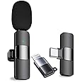 HUMBLE 2 in 1 Wireless Dynamic Lapel Collar Mic Voice Recording Filter Microphone with Receiver Compatible with Apple and All Type-C Mobile Phones for Live Shows, Interview & Vlog Short Video