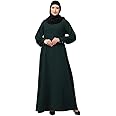 Muslim Closet® Women's Inner Abaya Dress With Cuff Sleeves And Side Pocket Made in Nida Matte Fabric