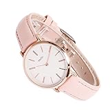 Challeng Liebhaber Uhren Damen-Armbanduhr Durable Batterie Life1-2 Jahre Cute Farbe Damen Armbanduhr Kleid Uhr PU Lederband Analog Quarz Uhr