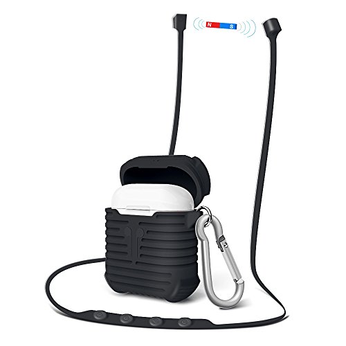 Airpods auricolare in vera pelle custodia per Apple Airpods, Airpods della custodia con anello di chiusura in 