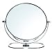 Produktbild HIMRY Faltbare Doppelseitig Kosmetik Spiegel 8 inch, 7X Vergrößerung, 360° drehbar. Kosmetikspiegel Tischspiegel, 2 Spiegel: normal und 7 - Fach Vergrößerung, verchromten, KXD3125-7x