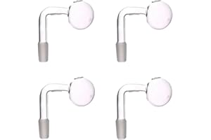 PINGZHI 14mm Glass Oil Burner Water Pipes Bong Clear Thick For Oil Rigs Glass Bongs Thick Big Bowls For Smoking (4pcs) (Size: 2)