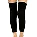 Produktbild Zum Elastic atmungsaktiv Wolle Kaschmir Knie Warmers Pads Knieschoner Knie Bandage Unterstützung für Frauen Herren schwarz