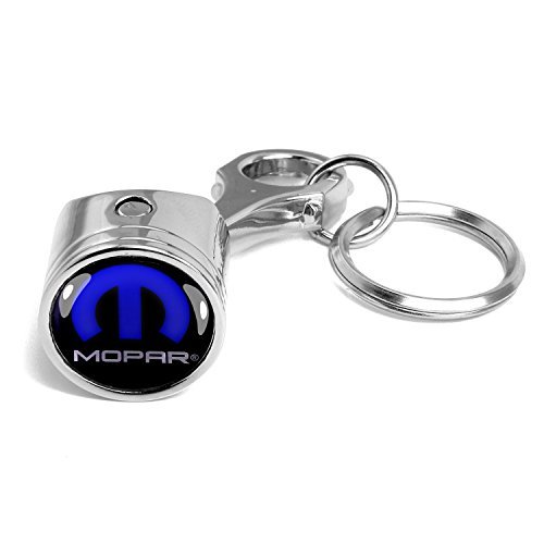 Mopar Logo Piston Style Auto Key Chain for Dodge Jeep Chrysler by Dodge