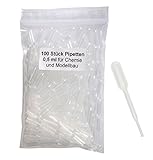 Optimal zur Feindosierung 100 er Sparpack 0,5ml Pipetten Modellbau, Feindosierung, Airbrush, Chemie - mit Saugbalg