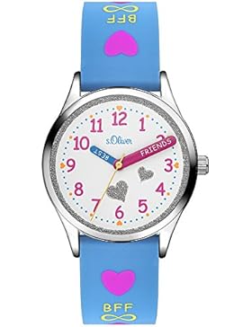 s.Oliver Mädchen-Armbanduhr SO-3502-PQ