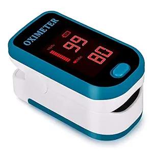 Sahyog Wellness LED Fingertip Pulse Oximeter measures Blood Oxygen Saturation and Pulse Rate Monitor with Battery (Blue)