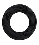 Der schmale Schlauchschal eignet sich optimal für die Übergangszeit