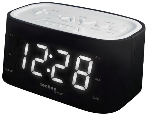 Technoline WT 465 LED Radiowecker mit Tasten im Play-Controller Design, weiß - 2