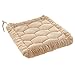 Produktbild Halten Sie Warm Padded Square Soft Chair Seat Pad Kissen Winter Plush Student Office Thicken Chair Kissen,Beige,45x45
