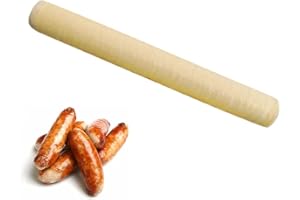 courti 14Mx20MM Envoltura Colágeno Jamón, Envoltura Colágeno para Salchichas Secas Asadas/Hot Dog