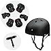 Price comparison product image SymbolLife Skateboard Helmet Youth Scooter Helmet with 6pcs Elbow Knee Wrist Pads for BMX Bike Cycling and Skateboard T Tool Allen Key Longboard Screwdriver Black