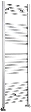 Kudox Premium Chrome Flat Heated Bathroom Towel Radiator Rail 500mm x 1500mm