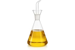 CUPERINOX Oliera in Vetro antigoccia per Olio di Oliva, Resistente e Facile da Pulire, Gourmet Oil Collection (500 ml)