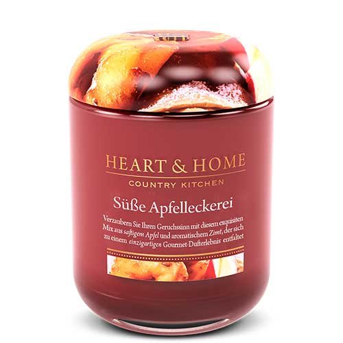 Preisvergleich Produktbild Heart & Home Duftkerze Klein Süße Apfelleckerei - 115 g