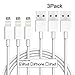 Produktbild Micro USB Kabel,Irady USB umflochtenes Kabel (6ft),für iPhone 7 iPhone 7 Plus iPhone 6 6s, iPhone 6 / 6s Plus, iPhone 5 / 5s / 5c, iPad, iPad mini, iPad mini 2, iPad mini 3, iPad Air, iPad Air 2,iPad Pro, iPod nano 7th Gen und iPod touch 5th Generation,Weiß