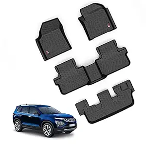 GFX Car Floor Mats (After-Market) Premium Life Long Foot Mats Compatible with Safari 2020/21 (7 Seater-Automatic) (Black)