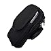 Produktbild Forepin® Universal Outdoor-Sportarten Arm-Beutel Bag Einzigartiges Design mit Doppel-Zipper Beuteltaschen Wired Kopfhörer Play Music für iPhone, Samsung, Huawei, iPod, MP3, MP4-Player usw. Alle 5.2" - 6.0" Smartphone und Sonstiges Zubehör Größe L - Schwarz