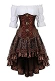 Vintage Faux Leder Unterbrust Corsage Korsett Steampunk Corset