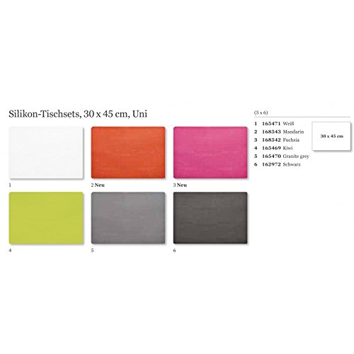 Duni Silikon Tischset granit grey 30×45 cm 6er Pck. (165470) - 4